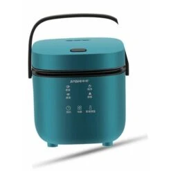 Mini Cuiseur à Riz 1,2 L, 1-2 Personnes, Support Préréglé Pour Garder Au Chaud, Cuiseur à Riz Multifonction,vert Foncé