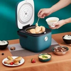 400W Cuiseur à Riz électrique Smart Home Petit Cuiseur à Riz Mini Bouilloire Multifonctionnelle