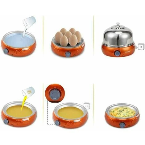 Cuiseur à Oeufs, Cuiseur à Oeufs électrique, 9 Oeufs, Acier Inoxydable Avec Arrêt Automatique,vert – Image 4