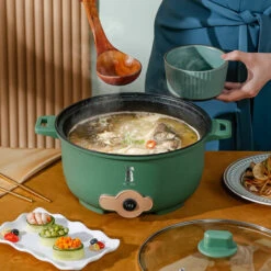 Marmite électrique Multifonctionnelle En Acier Inoxydable Marmite électrique Multifonctionnelle Marmite électrique Multifonctionnelle,vert