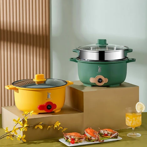 Marmite électrique Multifonctionnelle En Acier Inoxydable Marmite électrique Multifonctionnelle Marmite électrique Multifonctionnelle,vert – Image 2