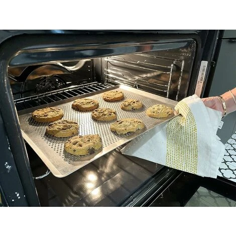 GP Moule De Cuisson Carré En Aluminium Perforé De 11 Pouces, Moule De Cuisson Carré Ménager En Aluminium Avec Trous, 2 Morceaux De Moule De Cuisson, Argent, Moule De Cuisson – Image 4