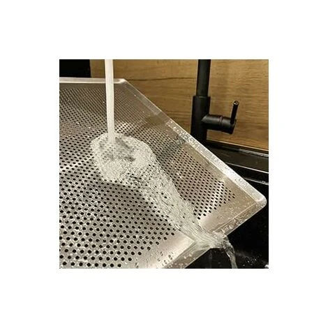 GP Moule De Cuisson Carré En Aluminium Perforé De 11 Pouces, Moule De Cuisson Carré Ménager En Aluminium Avec Trous, 2 Morceaux De Moule De Cuisson, Argent, Moule De Cuisson – Image 5