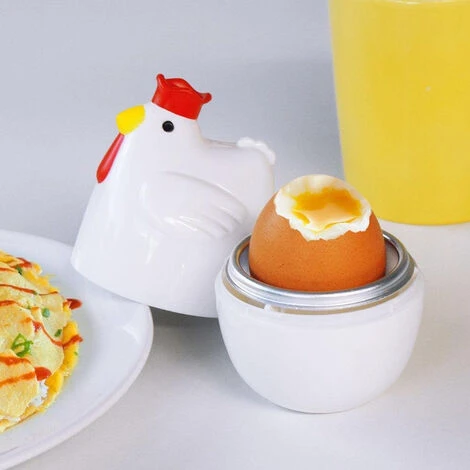 MIKAMAX – MICROWAVE EGG COOKER 1 – CHAUDIèRE à œUF - OEUF à LA COQUE - OEUF DUR - CUISEUR D'OEUFS – CHAUFFE - USTENSIL