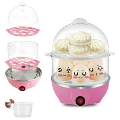 Cuire Les œufs à Vapeur Légumineuses électriques Kettle 350W Cuociuova 7 œufs TX-9596 – Image 2