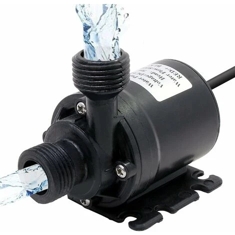 Circulateur Et Pompe DC 12V 800L/H 5M Système De Circulation D'Eau Pompe Amphibie Système De Circulation Solaire Haute Performance Faible Bruit 4 Points Brushless DC Pompe Booster Pompe Circulation 77 – Image 2
