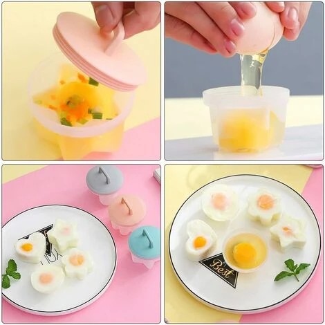 Lot De 4 Moules à œufs Cuits à La Vapeur En Silicone De Qualité Alimentaire Pour Bébé – Image 5